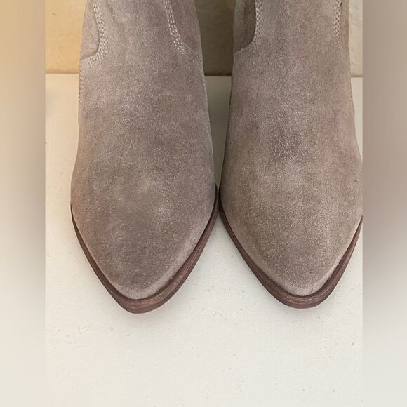 KAANAS cowgirl boots x Madewell Porto pointed toe boots in gray suede Size 9 New - Picture 5 of 11